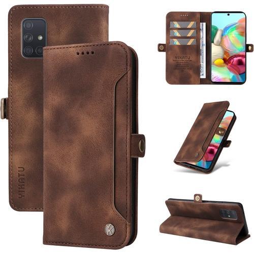 Etui Coque Pour Samsung Galaxy A71 5g,Protection Housse En Cuir Tpu... on Productcaster.