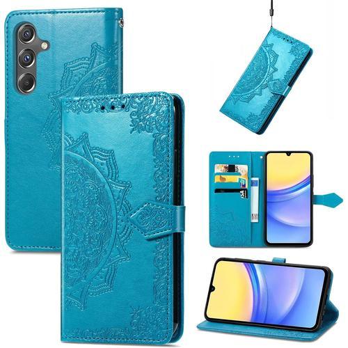 Coque Pour Samsung Galaxy A15, Portefeuille Étui Housse En Cuir À R... on Productcaster.