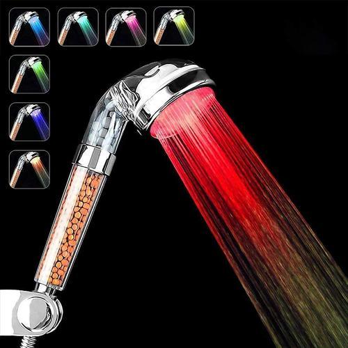 Pommeau Douche,7 Couleurs LED Changement,Douchette de Douche LED Sa... on Productcaster.