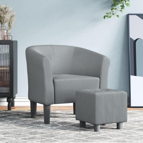 Gris Générique Fauteuil Cabriolet Avec Repose-Pied Gris Clair Tissu... on Productcaster.