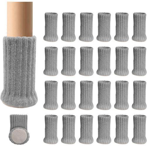 24 Chaussettes De Meubles Tricotées Antidérapantes Pour Pieds De Ch... on Productcaster.