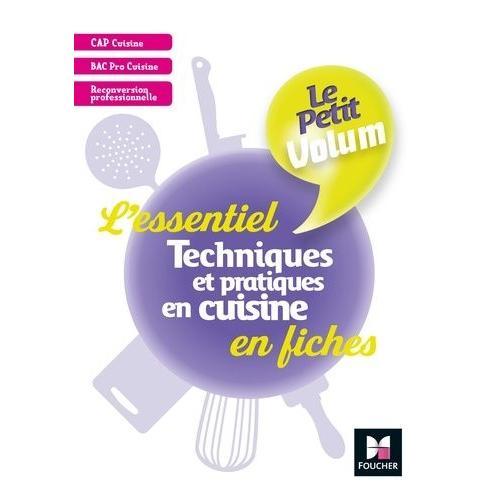 Techniques Et Pratiques En Cuisine - L'essentiel En Fiches on Productcaster.