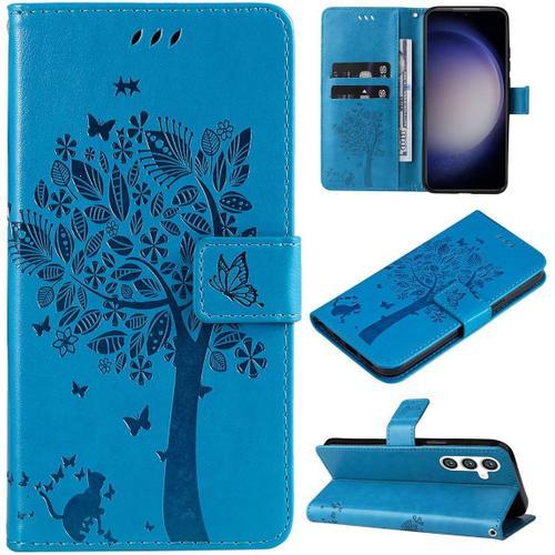 Coque Pour Samsung Galaxy S23 Fe, Pu Cuir Housse Étui Rabat Clapet ... on Productcaster.