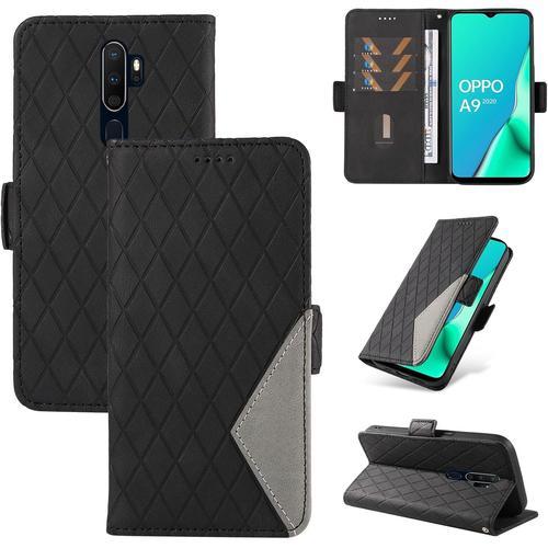 Coque Pour Oppo A9 2020 & Oppo A5 2020, Housse Etui En Cuir Pu Port... on Productcaster.