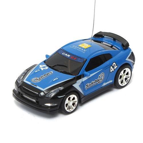 Coke Can Mini Radio Telecommande Micro Racing Rc Car,Bleu on Productcaster.