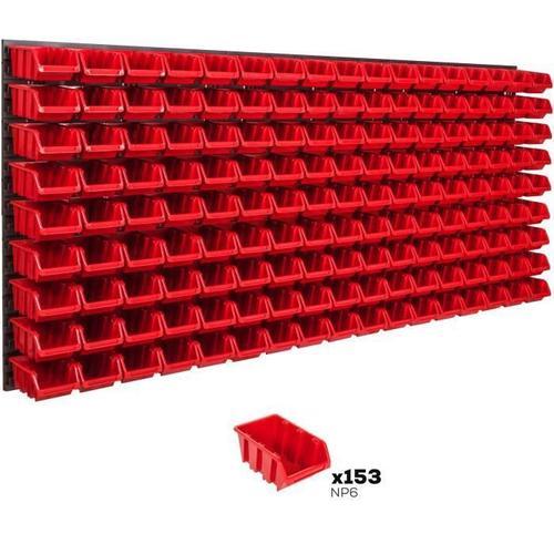 Système de rangement 174 x 78 cm a suspendre 153 boites bacs a bec ... on Productcaster.