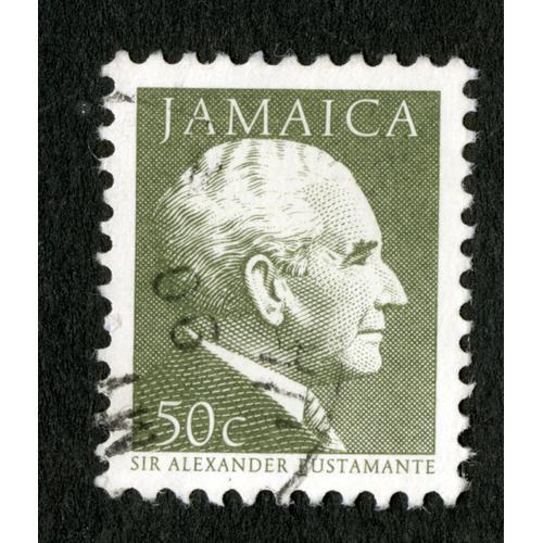 Timbre Oblitéré Jamaica, Sir Alexander Bustamante, 50c on Productcaster.