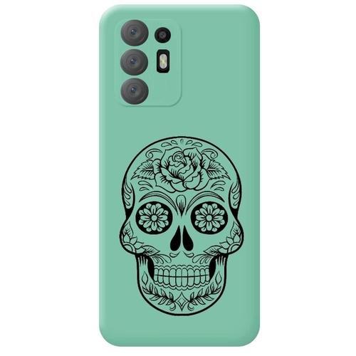 Coque Turquoise Oppo A94 Mort Mexicaine Calavera on Productcaster.