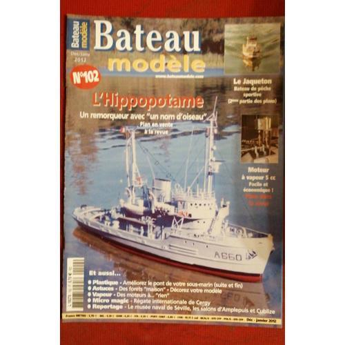 Bateau Modèle - Numéro 102 / L'hippopotame Un Remorqueur Avec Un No... on Productcaster.