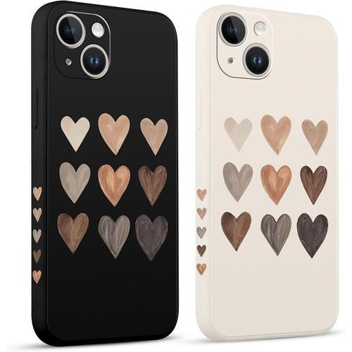 2 Pièces Coque Pour Apple Iphone 14 Plus 6.7"",Etui Avec Amour Cove... on Productcaster.