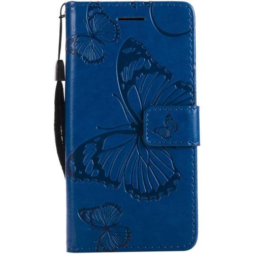 Coque Pour Galaxy A3 2017, Papillon Imprimé Pu En Cuir Coque Magnét... on Productcaster.