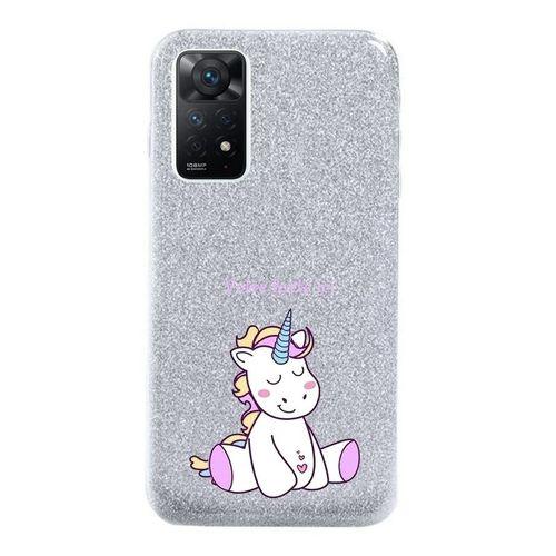 Coque Redmi Note 11 4g Et 11s Paillettes Argent Licorne Enjoy Perso... on Productcaster.