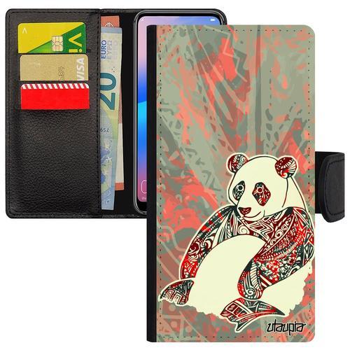 Coque Pour Galaxy S23 Simili Cuir Panda Cadeau De Noel Azteque Roug... on Productcaster.