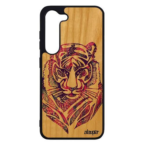 Coque Tigre S23 Bois Silicone Etui Multicolore Tribal Animaux Motif... on Productcaster.