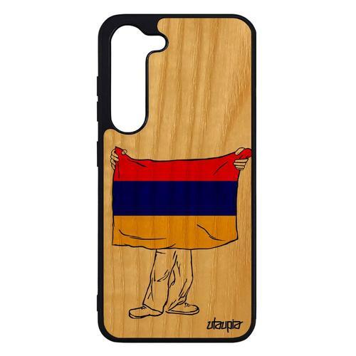 Coque Bois Samsung S23 Silicone Drapeau Armenie Armenien Noir Foot ... on Productcaster.