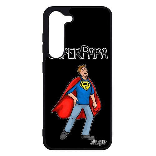 Coque Silicone Samsung S23 Super Papa Noir Comics Souple Design Sma... on Productcaster.