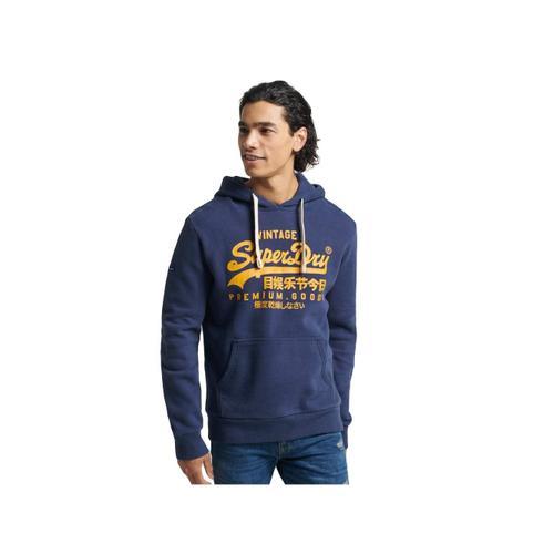 Sweat Superdry Vintage Logo Heritage Homme Bleu on Productcaster.