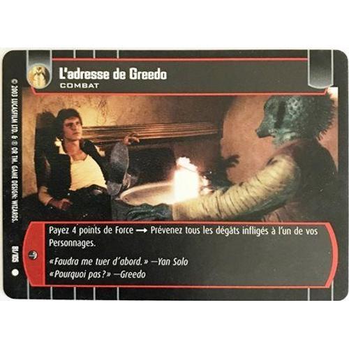 81 L'adresse De Greedo - Star Wars La Bataille De Yavin - Tcg Tradi... on Productcaster.