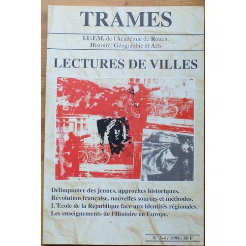 Trames Numéro 3-4 / 1998 : Lectures De Villes : Délinquance Des Jeu... on Productcaster.