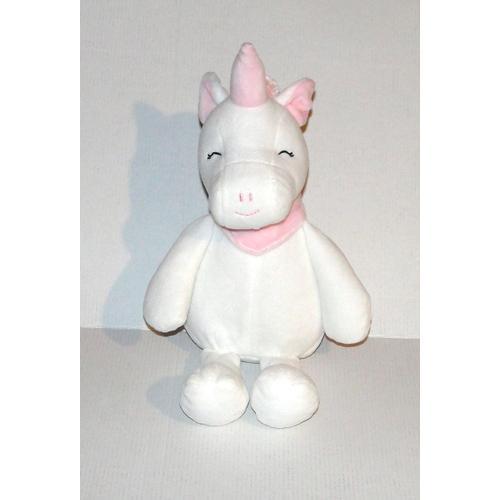 Doudou Licorne Blanche Et Rose H & M - Peluche Dormeuse Grelot on Productcaster.