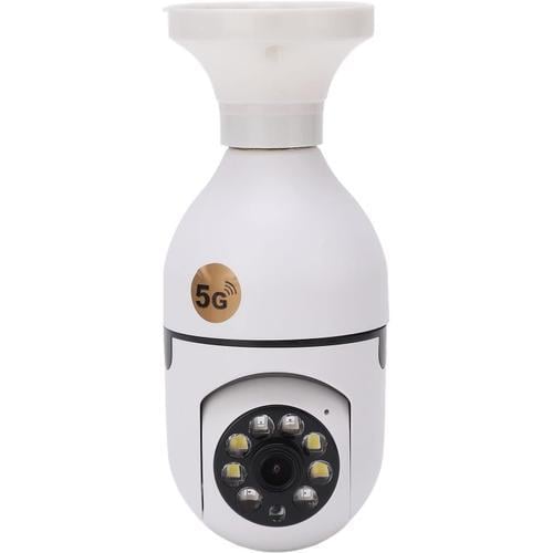 360 Degrés Sans Fil 5G Wifi Ampoule Caméra 2.4Ghz 1080P Détection D... on Productcaster.