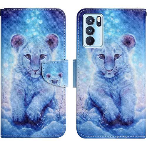 Coque Pour Oppo Reno 6 Pro 5g, Étui Portefeuille En Cuir Pu Avec Si... on Productcaster.