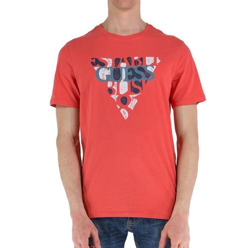 T-Shirt Rose Homme Guess Organic on Productcaster.