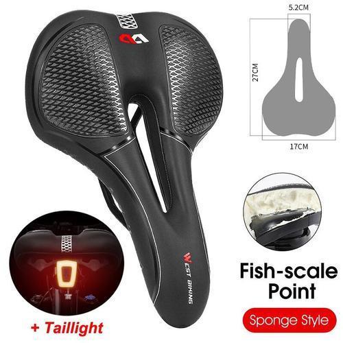 Selle De Vélo Vtt Avec Éponge En Gel De Silice,Siège De Bicyclette,... on Productcaster.