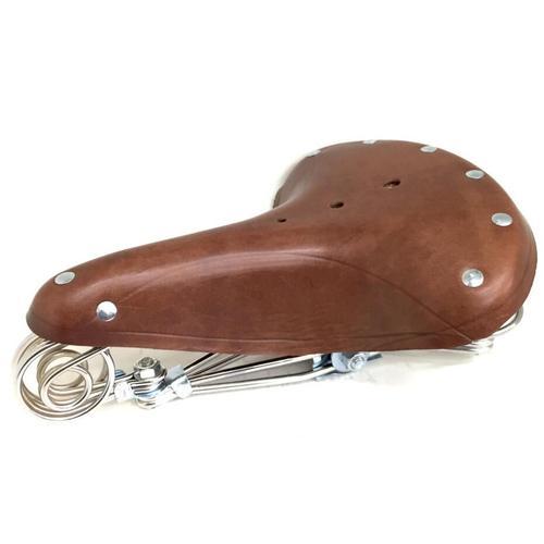 Selle De Vélo En Cuir Véritable Style Éléphant,Vintage,Printemps 10... on Productcaster.