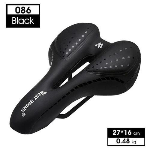 Selle De Vélo En Cuir Pu,Antidérapante,Absorption Des Chocs,Confort... on Productcaster.