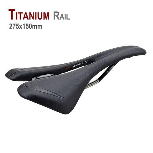 Selle De Vélo En Cuir Pu,275x150mm,Assise En Titane,Confortable,Géo... on Productcaster.