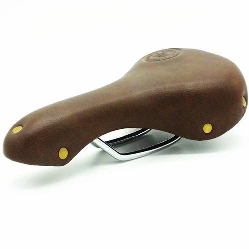 Selle En Cuir Pour Vélo De Montagne,Siège De Bicyclette Rétro Vinta... on Productcaster.