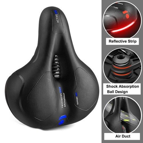 Selle De Vélo Respirante Et Creuse Pour Hommes Et Femmes,Absorbe Le... on Productcaster.