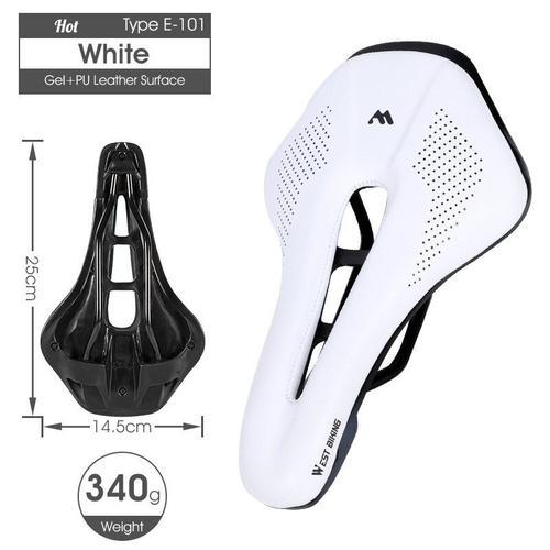 Selle De Vélo Confortable En Cuir Pu Avec Coussin En Éponge Et Gel ... on Productcaster.