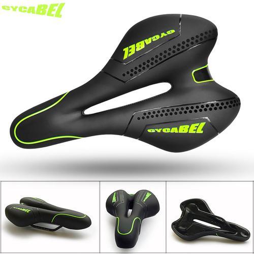 Selle De Vélo En Cuir Pu Avec Coussin De Cyclisme Confortable Et Ré... on Productcaster.