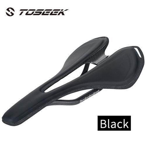 Selle De Vélo En Fiber De Carbone Et Cuir,Assise Souple Pour Vélo D... on Productcaster.