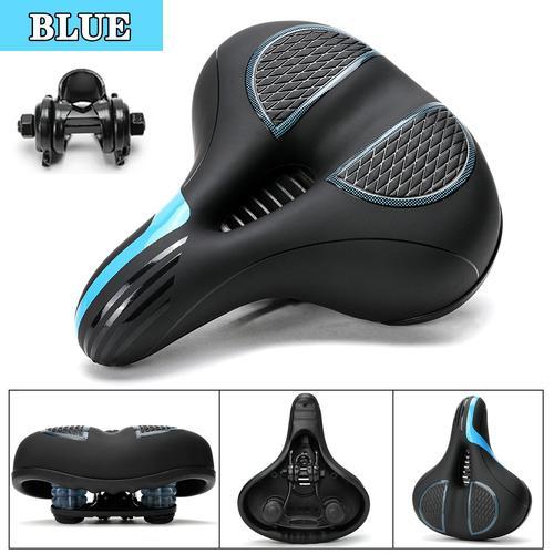 Selle De Vélo En Cuir Pu Pour Hommes Et Femmes,Absorbe Les Chocs,Ge... on Productcaster.