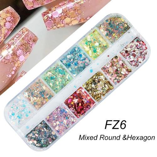 Flocons De Paillettes Holographiques Pour Ongles,12 Pièces En 1,Pou... on Productcaster.