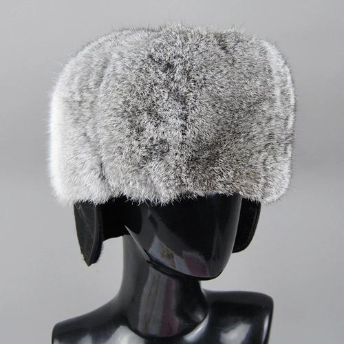 Chapeau Bombardier En Fourrure De Lapin Pour Homme,Super Chaud,Natu... on Productcaster.