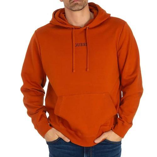 Sweat À Capuche Orange Homme Guess Roy on Productcaster.