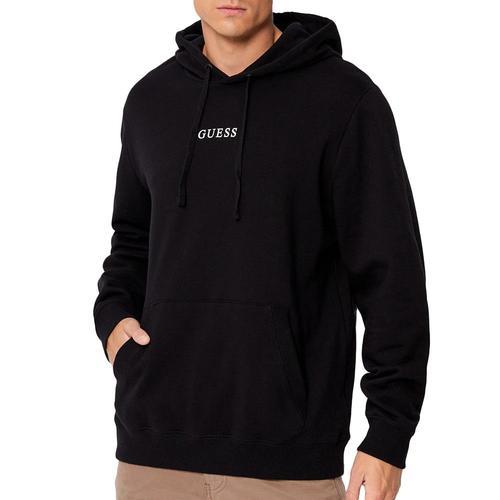 Sweat À Capuche Noir Homme Guess Roy on Productcaster.