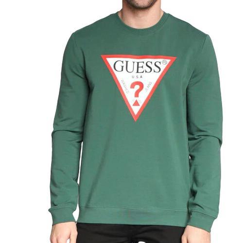 Sweat Vert Homme Guess Triangle Logo on Productcaster.