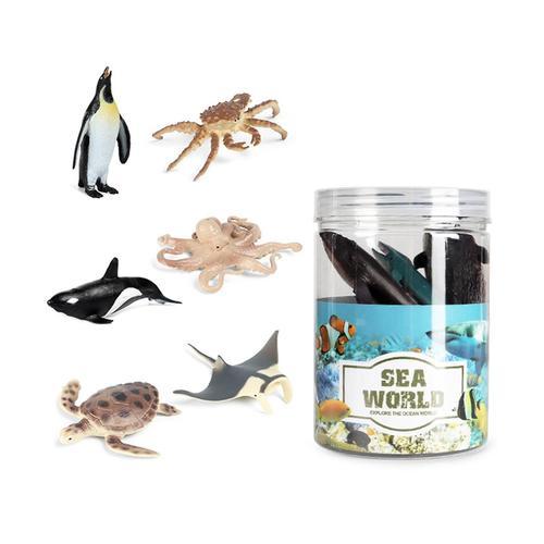 1 Set Mini Animals Simulation Toy Solid Sea Animal Model Action Fig... on Productcaster.