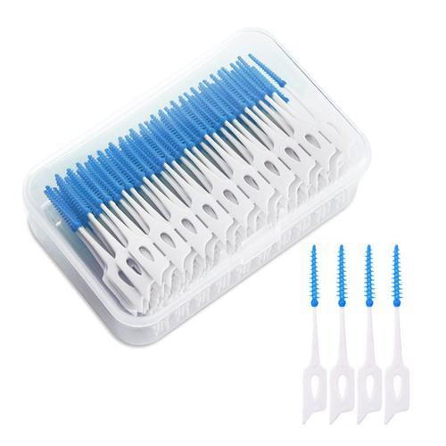 200 Pièces Brossettes Interdentaires Double Face En Silicone Brosse... on Productcaster.