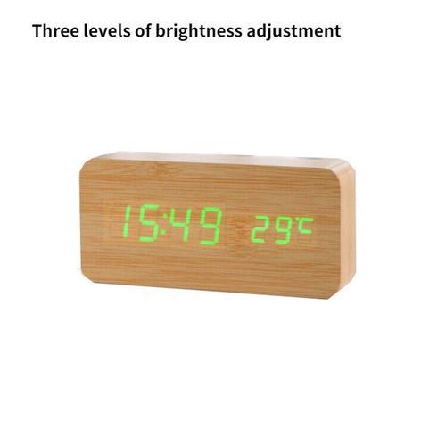 Réveil numérique en bois pour enfants,horloge de bureau électroniqu... on Productcaster.