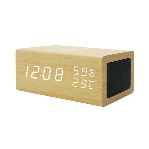 reveil enfant horloge numérique Réveil numérique en bois avec charg... on Productcaster.