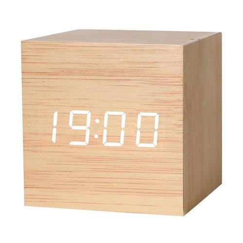 Réveil carré au Design moderne,horloge numérique à Led,multifonctio... on Productcaster.