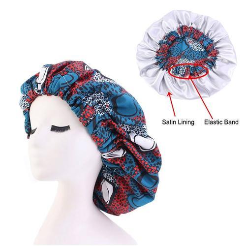 Bonnet Doublé En Satin Pour Femmes,Extra Large,Grande Taille,Imprim... on Productcaster.