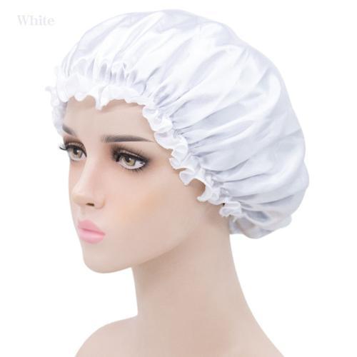 Bonnet Réglable En Satin Pour Femmes,En Soie,Couvre-Chef De Nuit on Productcaster.