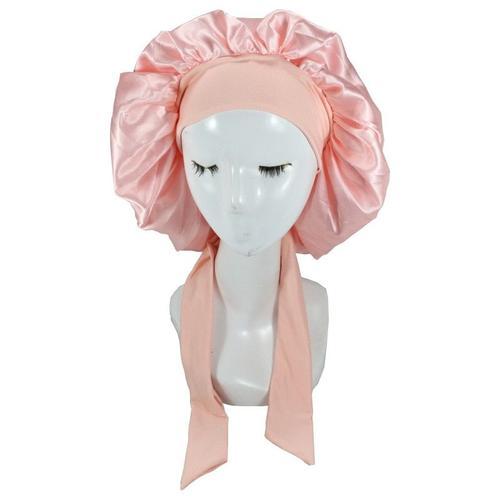 Grand Bonnet De Nuit En Satin À Lacets Pour Femmes,Très Extensible,... on Productcaster.